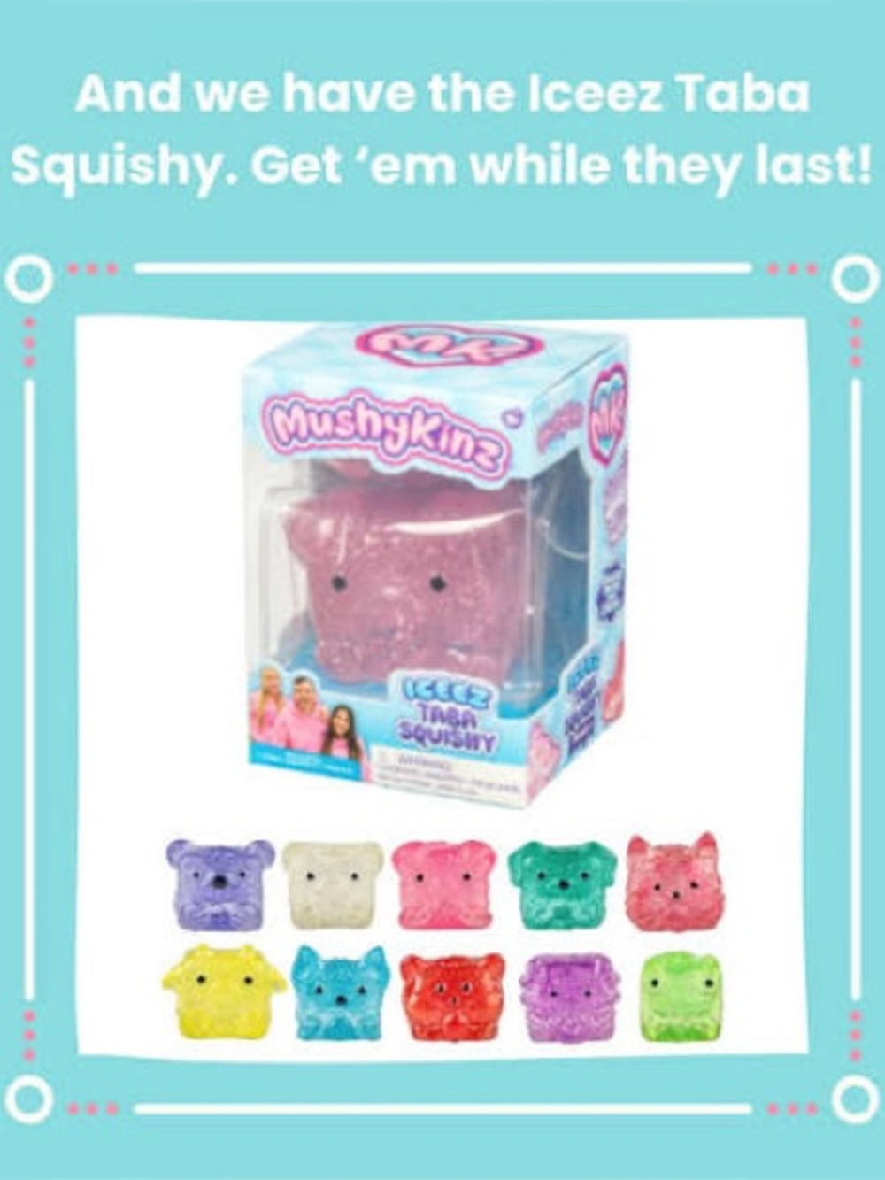 Mushykinz Iceez Taba Squishy (choose one)